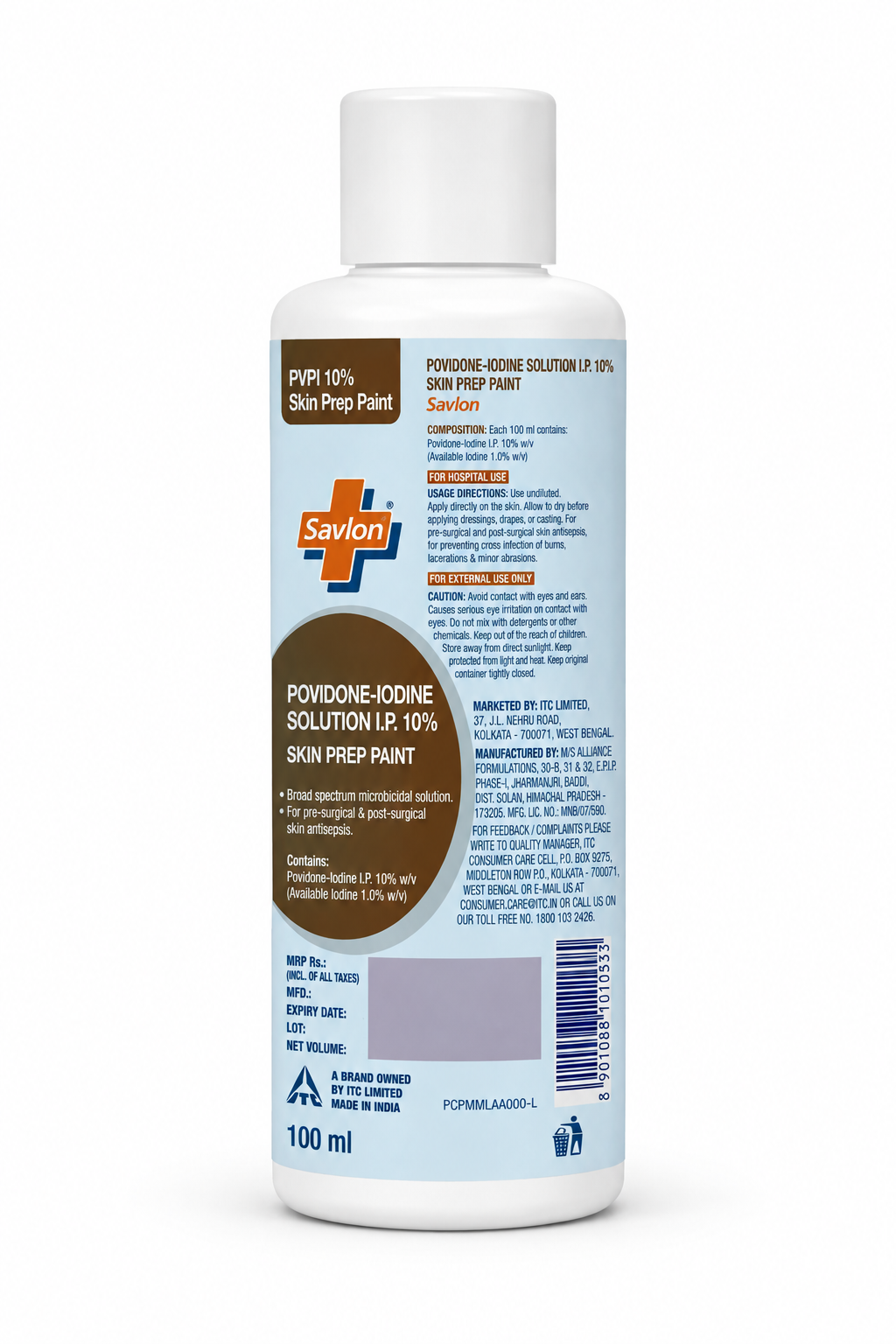 Povidone Iodine 10% Skin Prep Paint